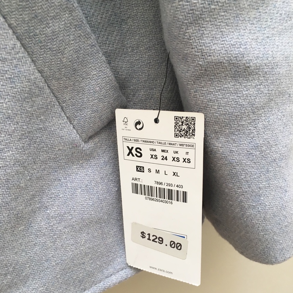 Zara Zip-Up Hooded Jacket - Picture 8 of 8